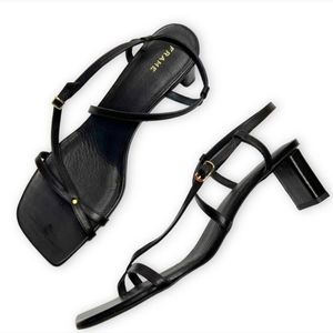 Frame Women's Le Braxton Strappy Black Sandal Size 6.5/7 (37) NWOT'S
